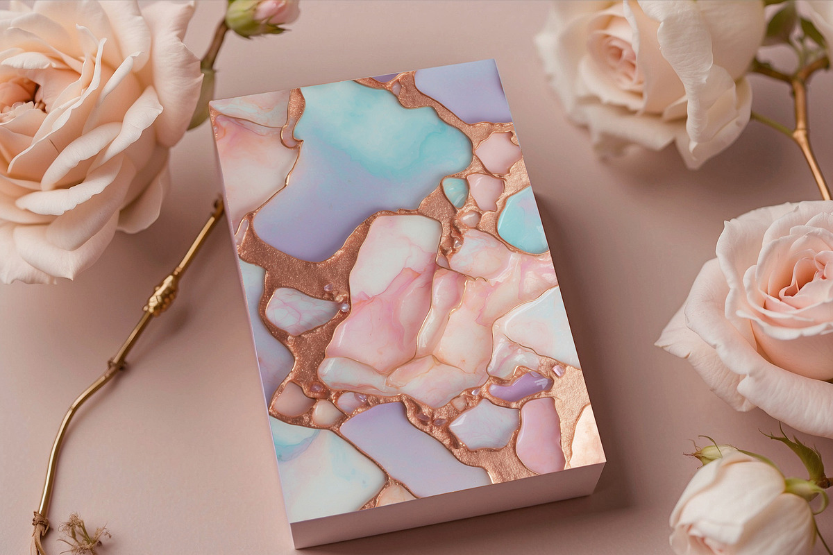 Opal Stone & Blush Pink Textures, a Texture Graphic by by creative paper (Photo 10 of 11)