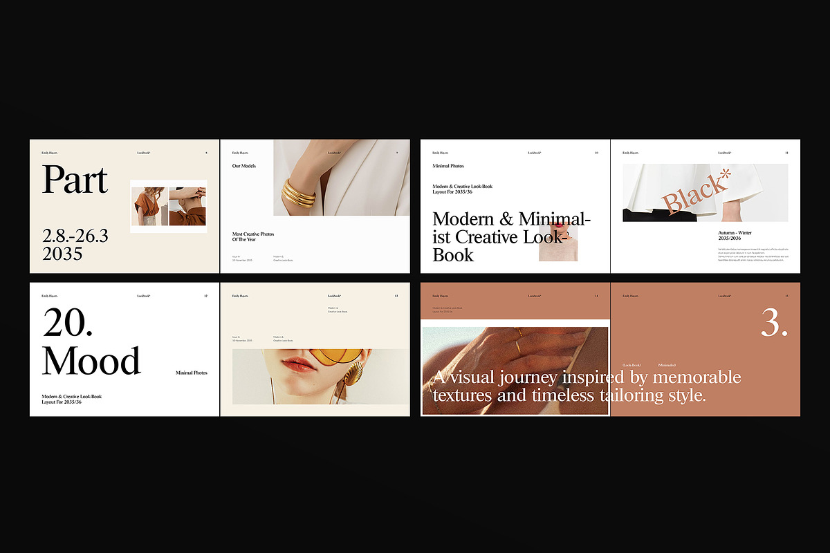 Minimalist Lookbook Landscape, a Magazine Template by DesignCrest (Photo 7 of 17)