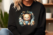 Watercolor Baby Bear Clipart, an Illustration by DreamCafeArt (Thumbnail 5 of 6)