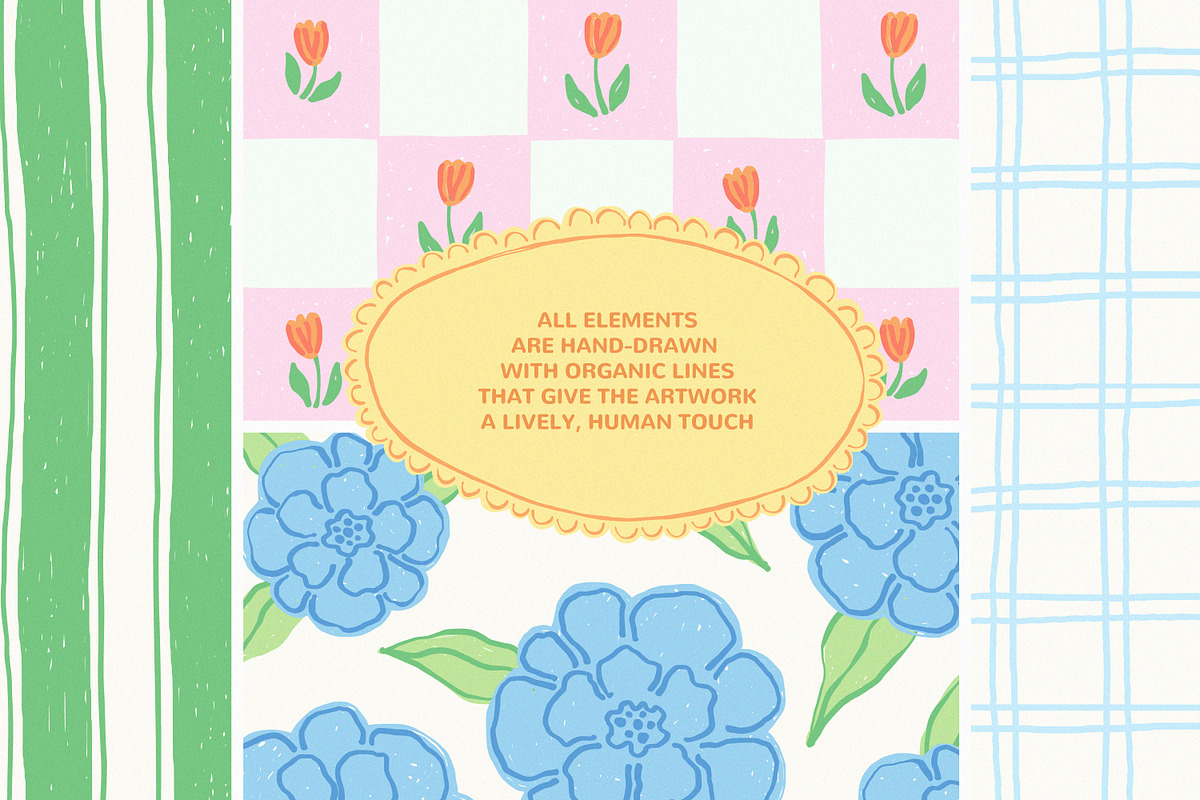 Naive Hand Drawn Frames & Background, an Object Graphic by Leila Divine (Photo 16 of 16)