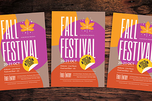 Modern Fall Festival Flyer, a Flyer Template by Gumico Studio.