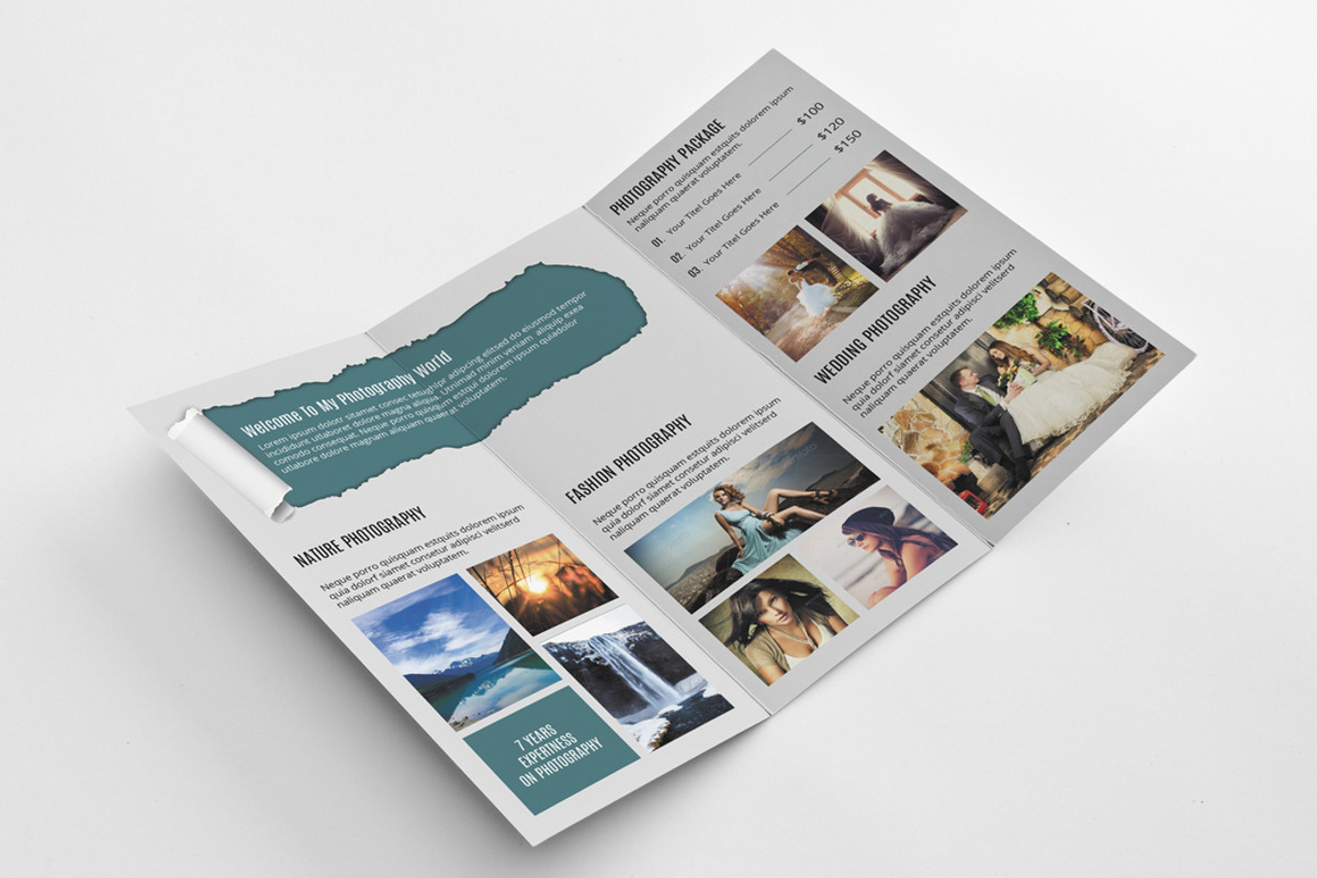 Trifold Photography Brochure, a Brochure Template by Template Shop (Photo 3 of 5)