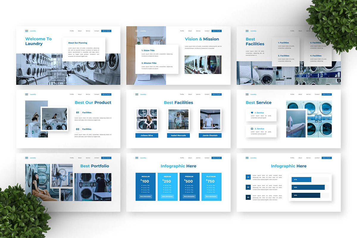 Laundry - Service Google Slide preview 3