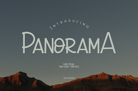 Panorama, a Sans Serif Font by cocodesign