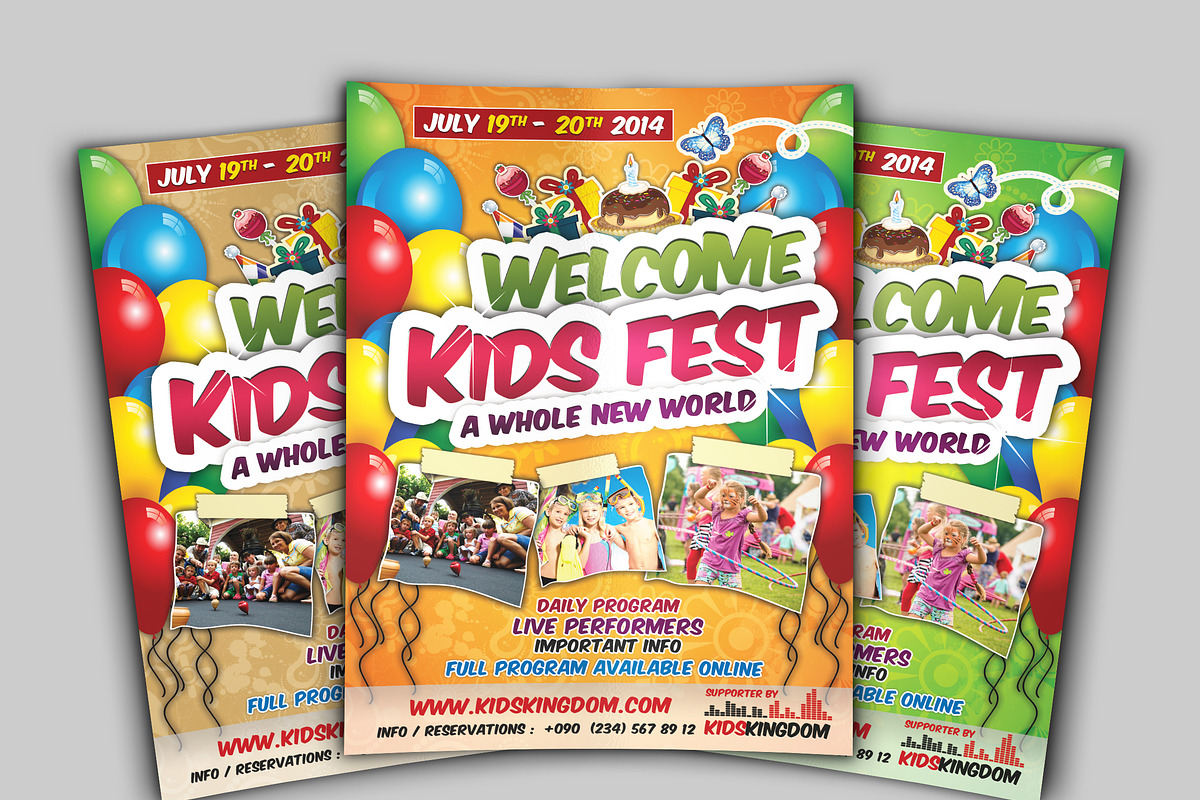 Kids Festival Flyers, a Flyer Template by fatihakdemir (Photo 2 of 4)