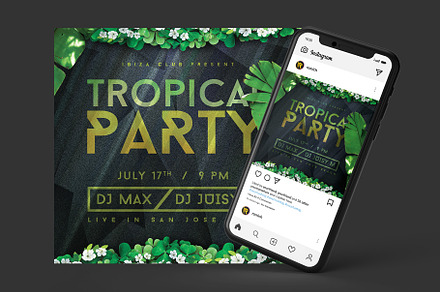 Tropical Party Summer Flyer