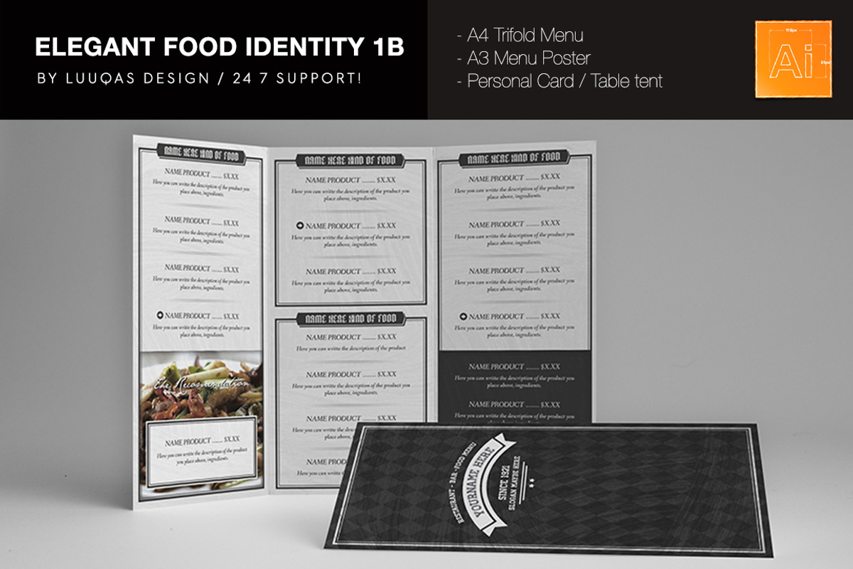 Elegant Food Identity 1b, a Brochure Template by Luuqas Design (Photo 2 of 5)
