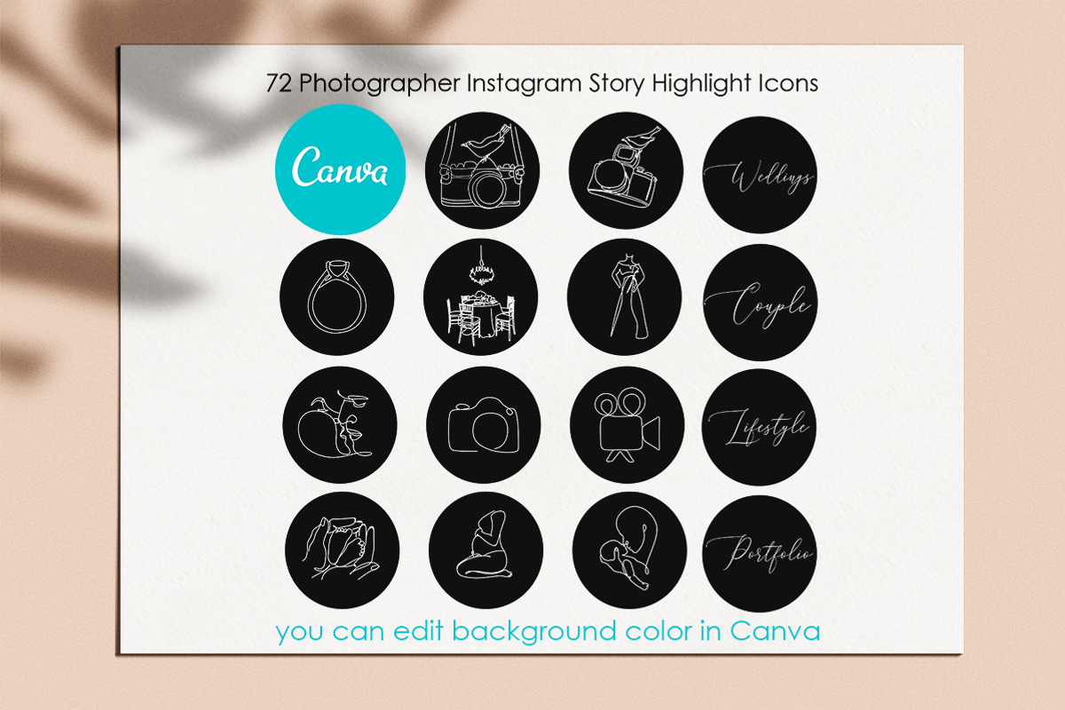 Photographer instagram highlights, a Social Media Template by velychko.ua (Photo 2 of 10)