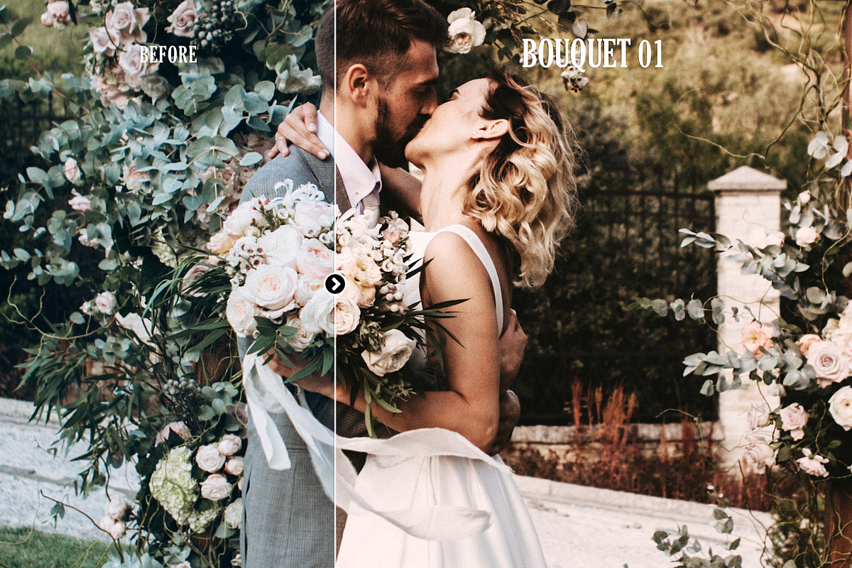 Bouquet Wedding Photoshop Actions, an Action Add-On by FilterAtelier (Photo 2 of 9)