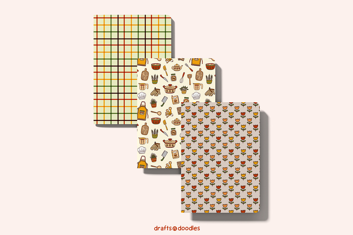 Cozy Kitchen Clipart and Patterns, an Object Illustration by Drafts n Doodles (Photo 14 of 14)