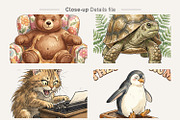 Sarcastic Retro Animal, a Decorative Illustration by Artnoy (Thumbnail 4 of 8)