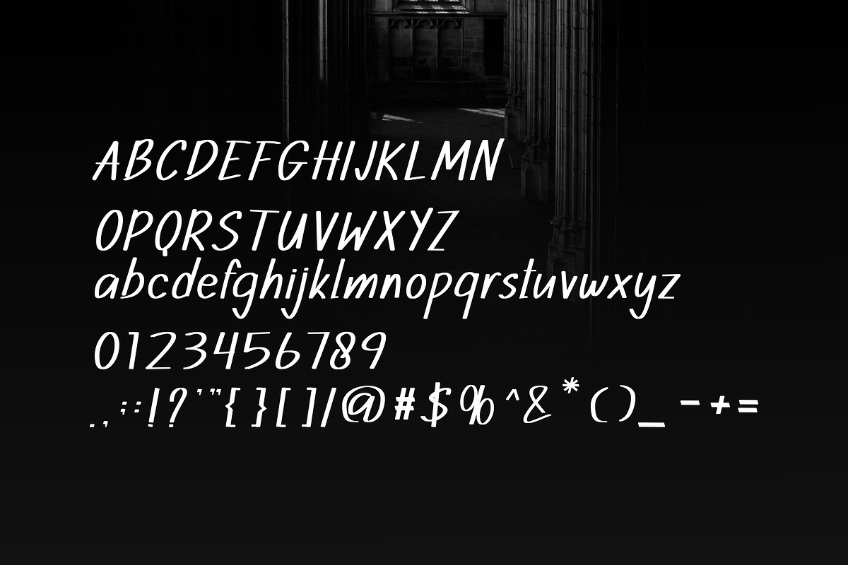 Manhora Modern Brush Font Style., a Handwritten Font by VectorCraft (Photo 2 of 3)