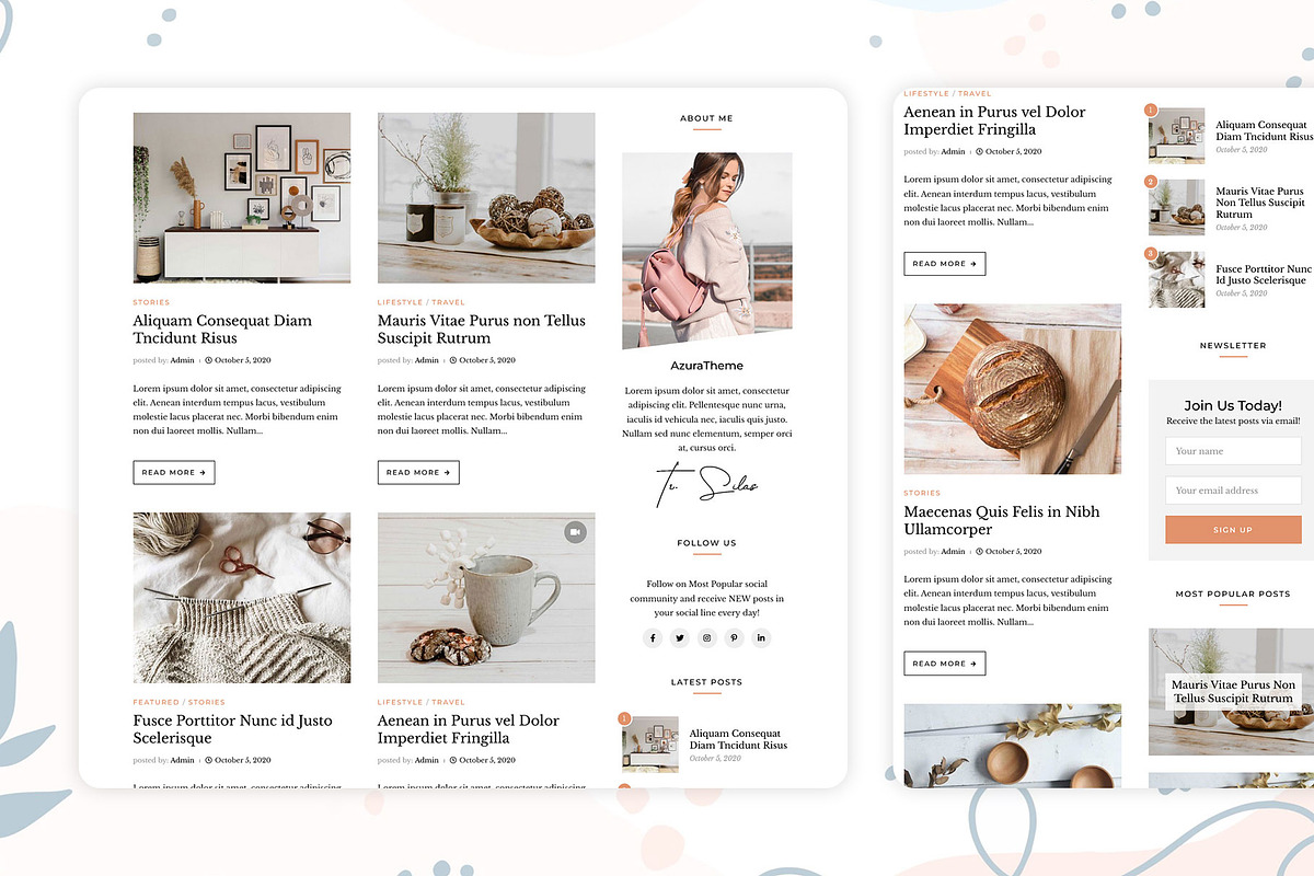 Silas - Blog WordPress Theme, a WordPress Template by azuratheme (Photo 6 of 6)