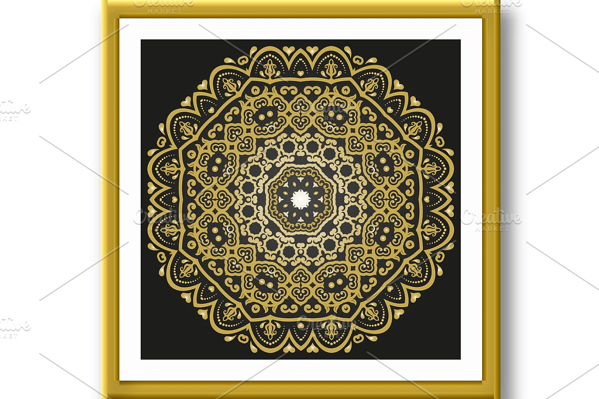 Damask Vector Oriental Pattern, a Decorative Illustration by FineArtStudio (Photo 3 of 3)