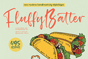 Fluffy Batter Modern Handbrush Font, a Script Font by stylishtype.co (Thumbnail 1 of 15)