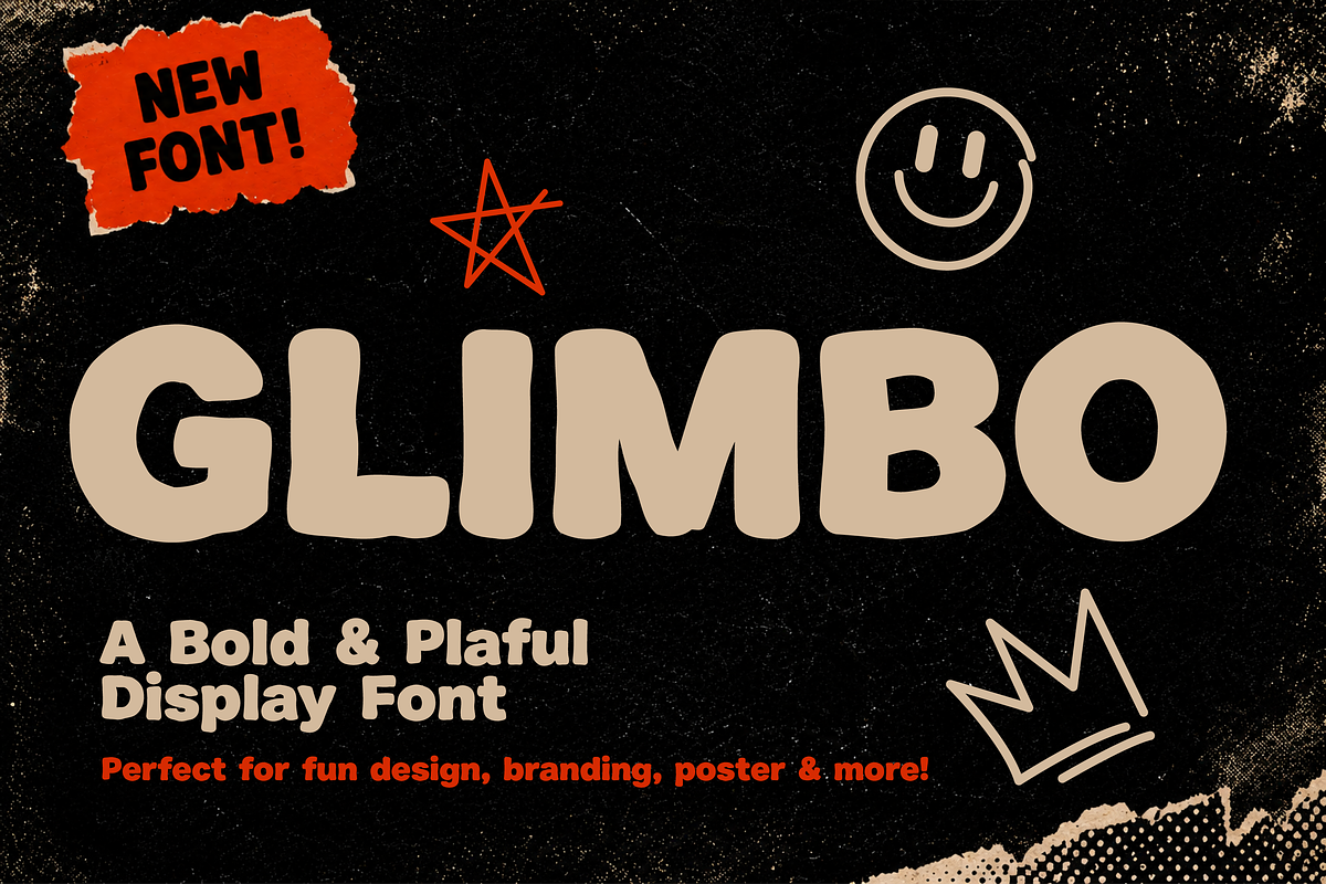 Glimbo - Bold Playful Display Font, a Blackletter Font by Gumrega Studio (Photo 1 of 8)