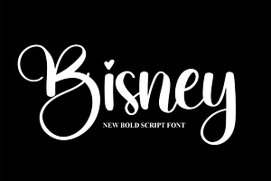 Bisney Script Font