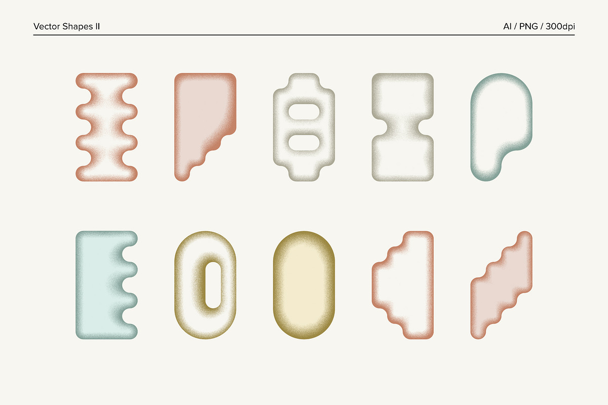 Soft Edges - Abstract Forms, an Object Graphic by Paulina Sara Design (Photo 6 of 16)
