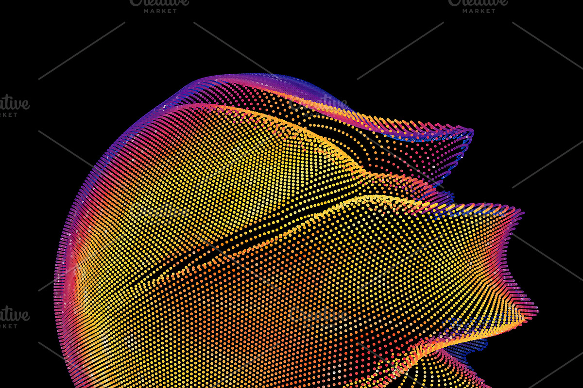 16 Abstract Glitched Spheres, an Object Graphic by GarryKillian (Photo 7 of 17)