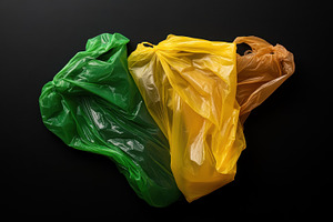 Bright bags on black, a Photo by Beautiful things
