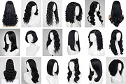 Black Hair Wig Stock Photos, a Beauty & Fashion Photo by Selenique Studio (Thumbnail 8 of 11)