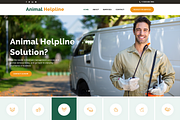 Animal Helpline Webdesign, a Landing Page Template by simplywebs (Thumbnail 1 of 2)