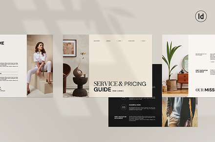 Service & Pricing Guide Landscape, a Brochure Template by PrintIdea