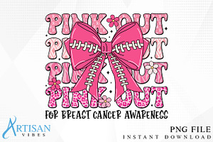 Pink out Breast Cancer Awareness PNG, a Healthcare Illustration by Artisan Vibes