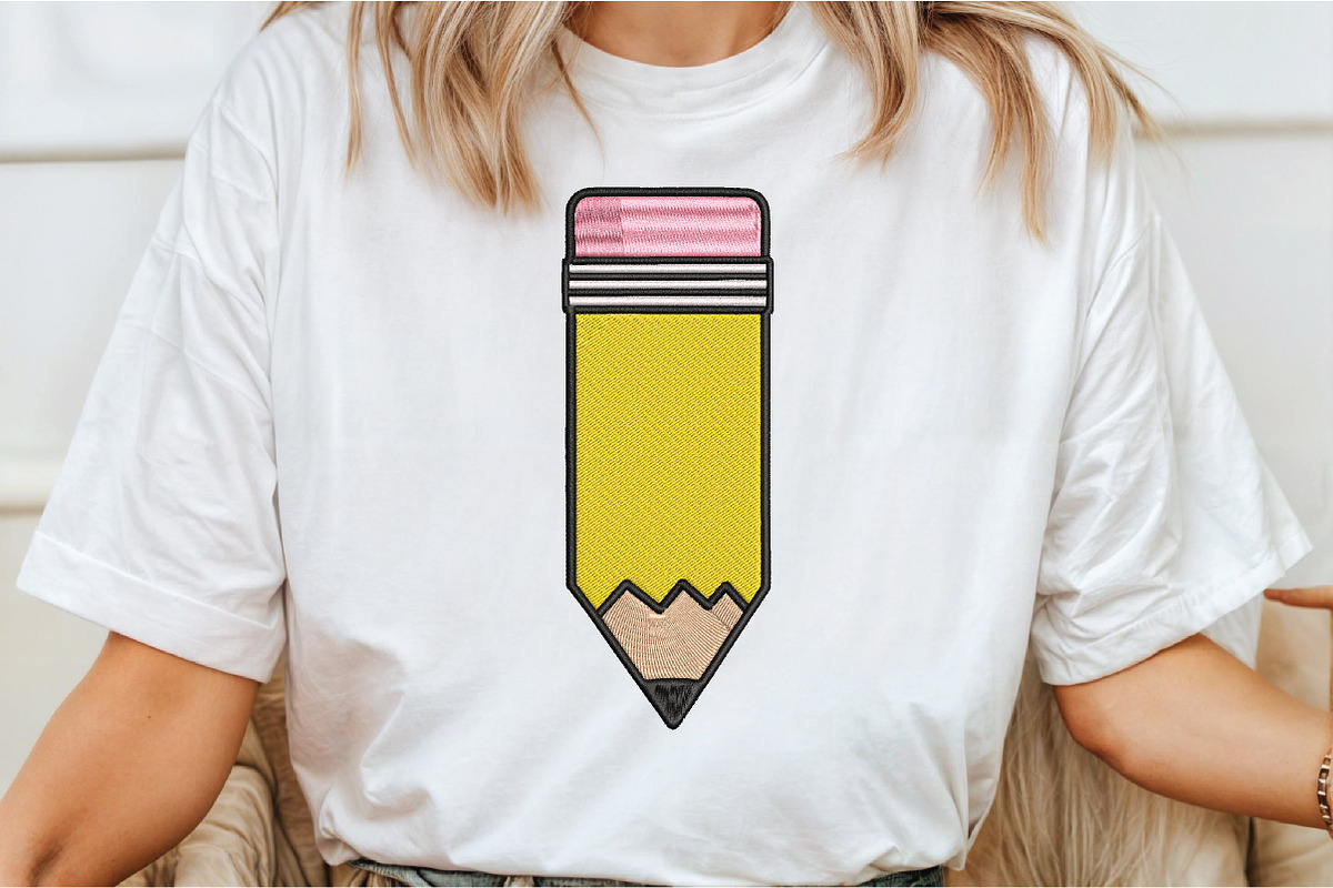 Pencil Embroidery Design, a Graphic by CraftArtStudio (Photo 3 of 4)