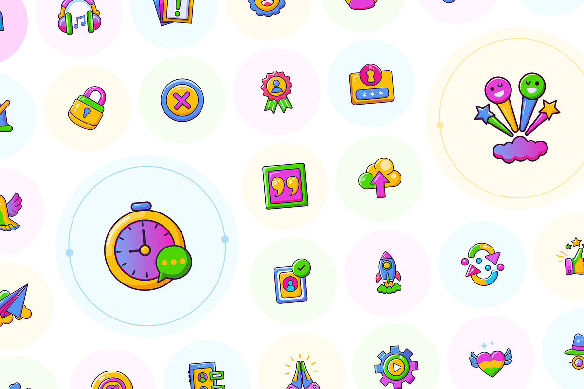Chat and Social Media Icons, an Emoji Icon by Creative Stall (Photo 6 of 7)