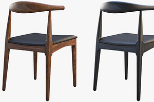 CH20 Elbow Chair 3d Model