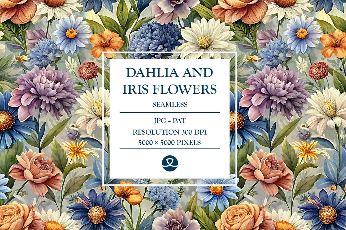 Dahlia and Iris Flowers, a Texture Graphic by OWPictures (Photo 1 of 6)