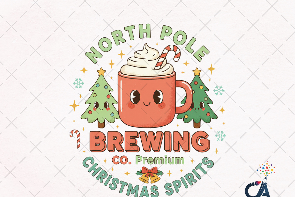 Christmas Sublimation Design PNG, an Illustration by Creative Art (Photo 1 of 6)
