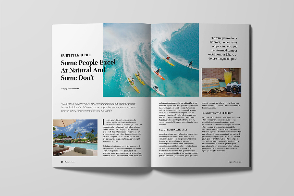 Travel Magazine Template, a Magazine Template by xtratimebd (Photo 5 of 11)