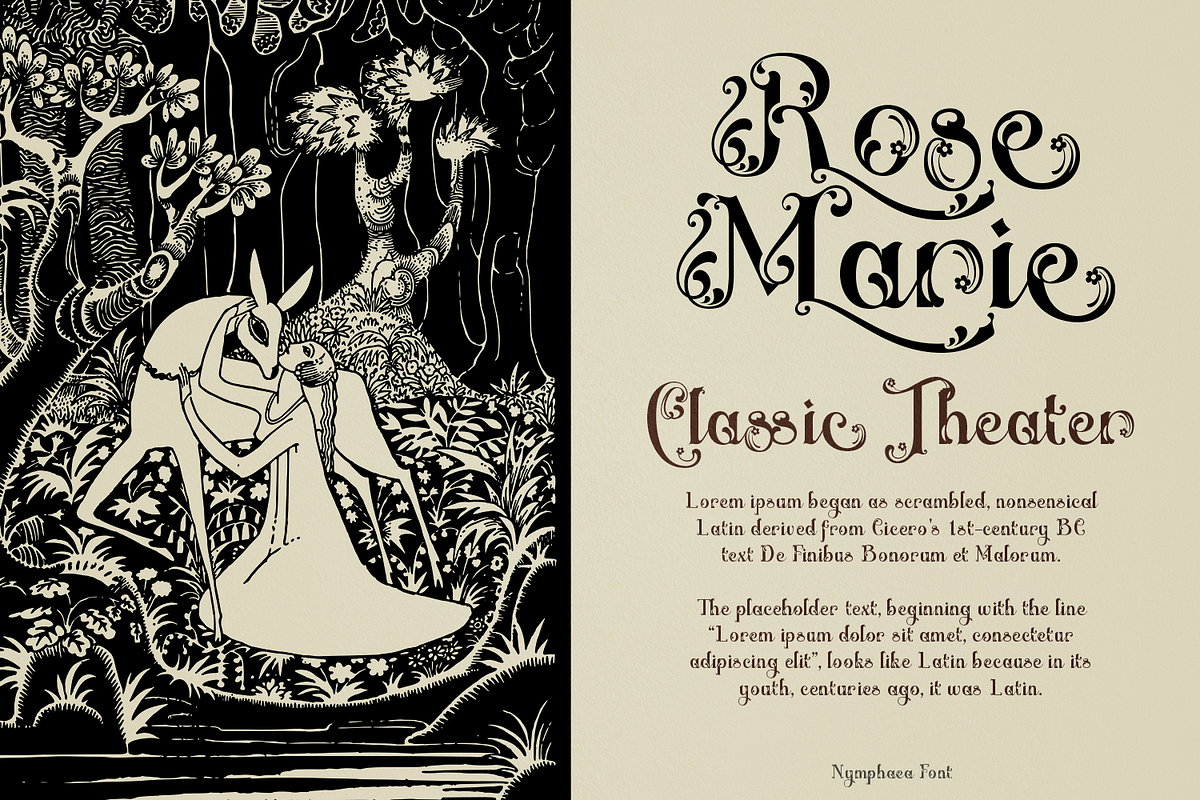 Nymphaea Victorian Font, a Blackletter Font by TypeClassHeroes (Photo 4 of 10)