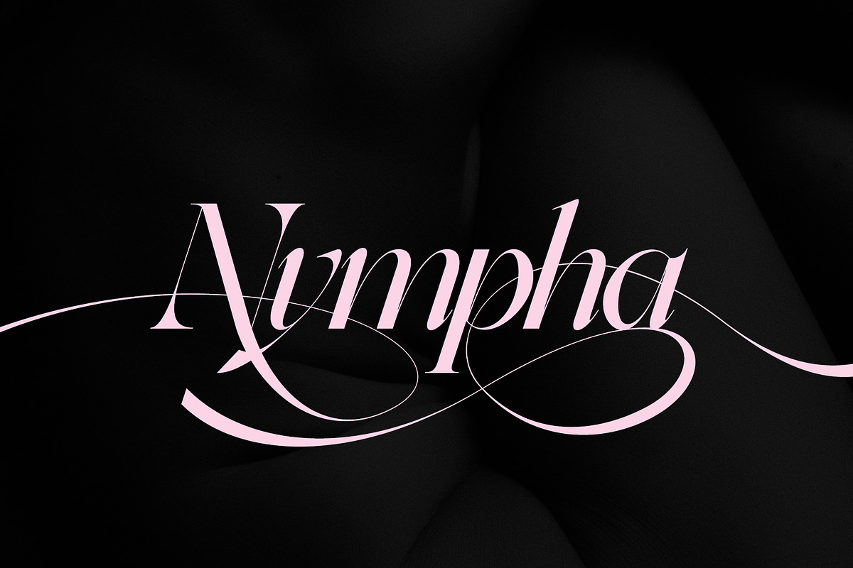 Nympha Luxurious Font - Reg Italic, a Font by Lacre Type Foundry (Photo 1 of 8)