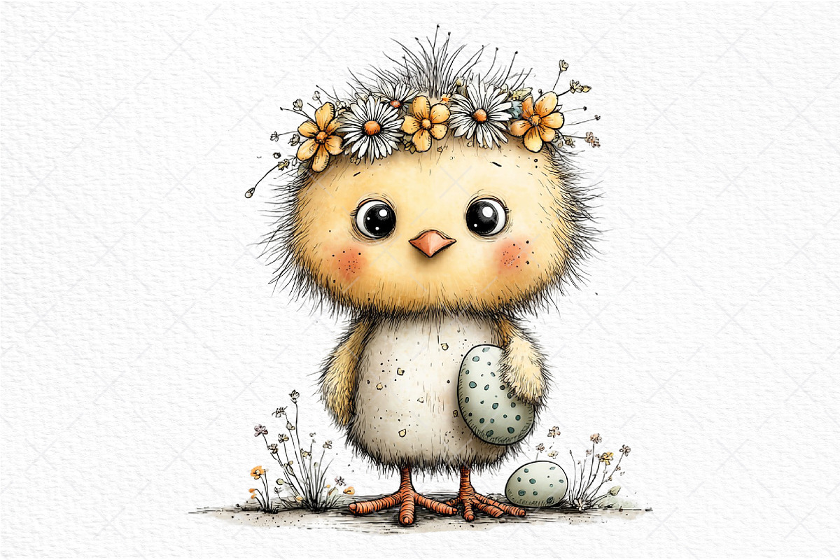 Whimsical Easter Farm Animal Clipart, an Illustration by Craft Nest (Photo 10 of 11)