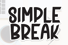 Simple Break | Script Font