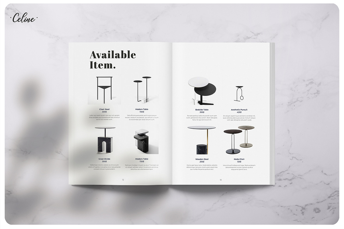 AESTHETIC Lookbook Catalog Template, a Magazine Template by Celine Studio (Photo 3 of 8)