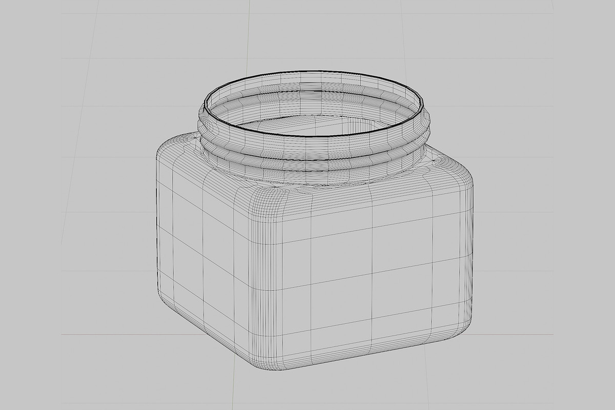 Cream jar 03, an Object 3D Model by fahad121 (Photo 5 of 6)