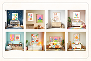 50 Kids Nursery Mockups for Canva, a Household Mockup by Matisse Studio (Thumbnail 7 of 10)