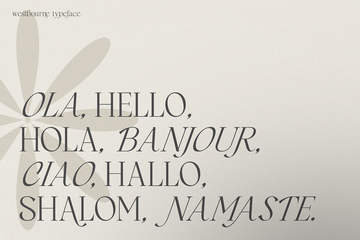 Westbourne - Modern Serif Typeface, a Serif Font by Typetemp Studio (Photo 2 of 17)