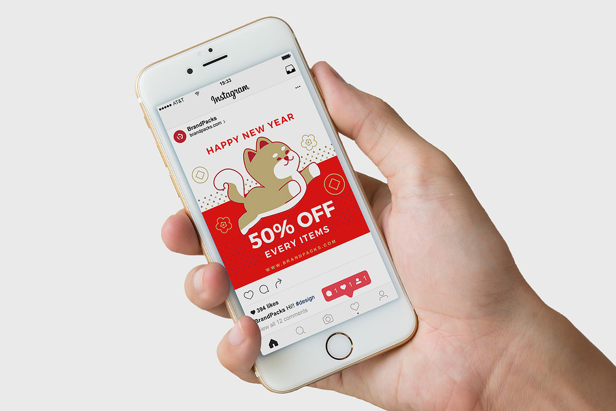 Chinese New Year Instagram Templates, a Social Media Template by BrandPacks (Photo 16 of 16)