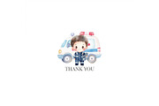 Hospital Watercolor, medical clipart, an Illustration by CharmClipart (Thumbnail 9 of 9)