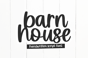 Barnhouse Handwritten Script Font