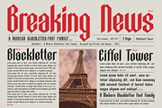 Blackbird - Blackletter font family, a Blackletter Font by Artistic & Unique (Thumbnail 8 of 16)