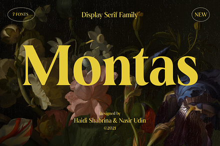 Montas - 7 Fonts, a Serif Font by Nasir Udin