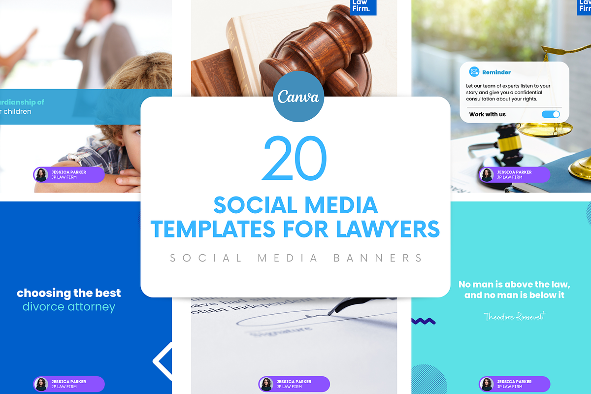 Instagram Template for Law Firms, a Social Media Template by Parrot Designs (Photo 1 of 6)