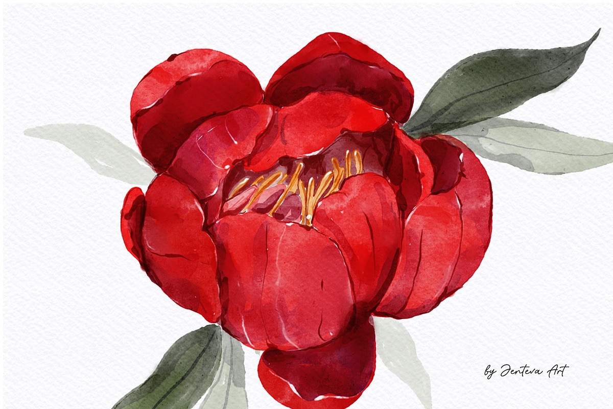 Realistic Watercolor Procreate Brush, a Brush Add-On by Jenteva Art (Photo 10 of 15)
