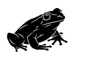 Frog Silhouette Vector Bundle, an Illustration by jahid234 (Thumbnail 35 of 46)